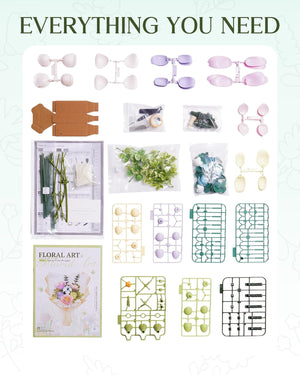 ROBOTIME 3D Plastic Flower Puzzle, Spring Time Bouquet DIY Model Kits For Gift AF01J - Image 10