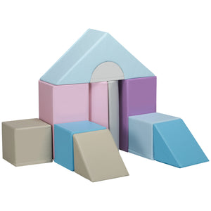 11-Piece Kids Soft Play Set, Foam Block, Toys For Climbing, Crawling, Blue - Image 6