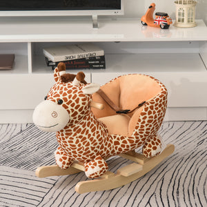 Children Kids Rocking Horse Toys Giraffe Seat Belt Toddlers Baby Toy Gift - Image 4