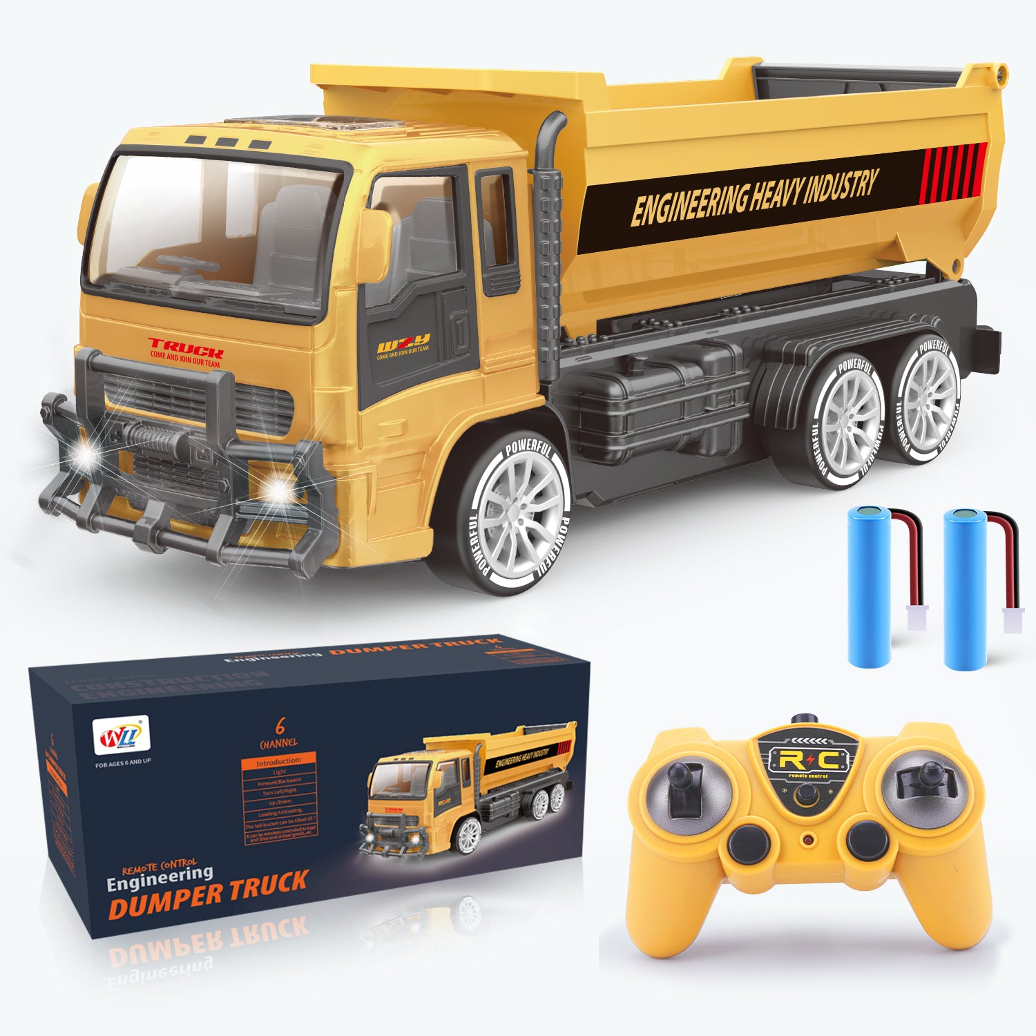 Remote-controlled Engineering Vehicle Toys, Dump Truck Toys, Kids Gifts