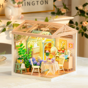 ROBOTIME DIY Miniature House Kit Dollhouse Model Building Craft - Image 10