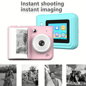 Children Digital Camera Instant Print Toys For Kids Thermal Print Camera HD 1080P Photo Printing Camera With 3 Rolls Print Paper - Image 1