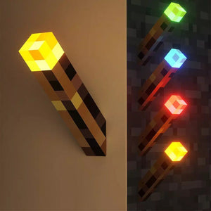 Minecraft Game Torch Lamp Led Night Light Home Decors USB Rechargeable Kids Gift - Image 11