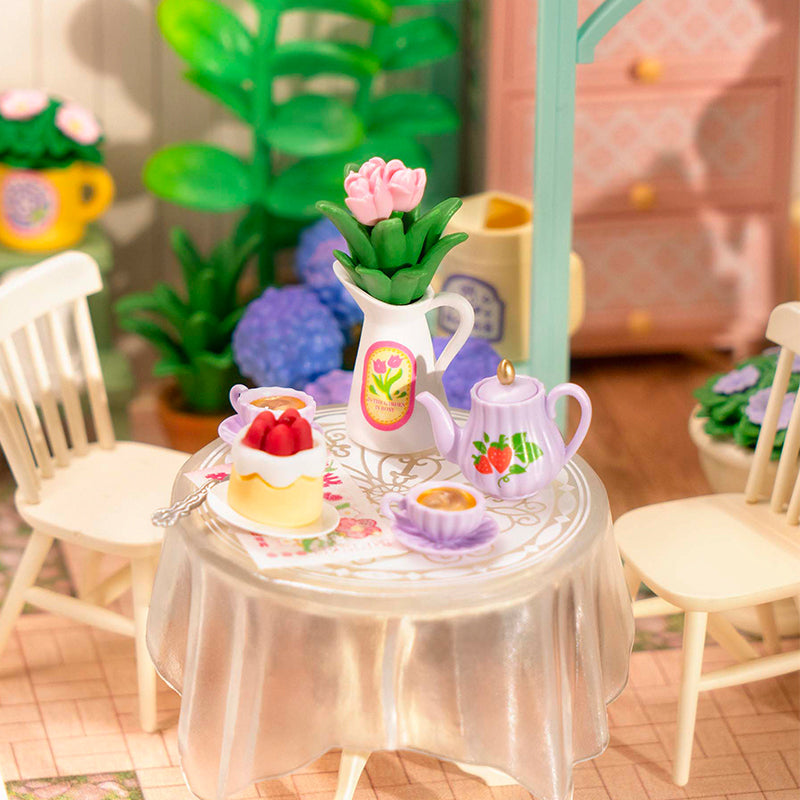 ROBOTIME DIY Miniature House Kit Dollhouse Model Building Craft