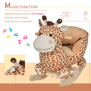 Children Kids Rocking Horse Toys Giraffe Seat Belt Toddlers Baby Toy Gift - Image 5