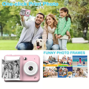 Children Digital Camera Instant Print Toys For Kids Thermal Print Camera HD 1080P Photo Printing Camera With 3 Rolls Print Paper - Image 8